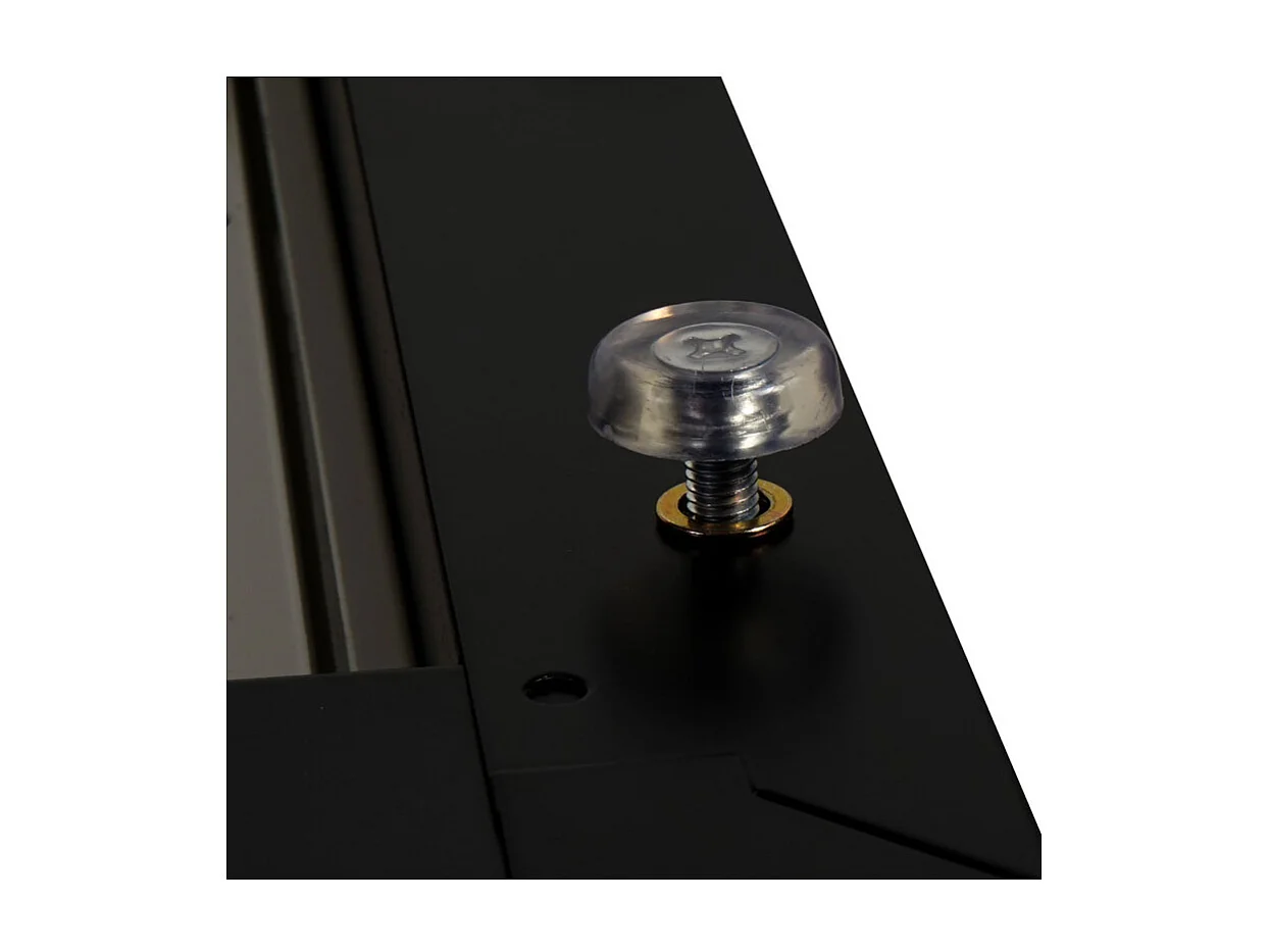 Meuble sous machine à laver HWC-E50, estrade, piédestal, châssis, tiroir 33x61x52cm noir