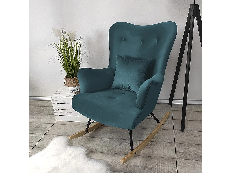 Cadeira de baloiço Clovis 101, Tecido, Metal, 10x8x10cm