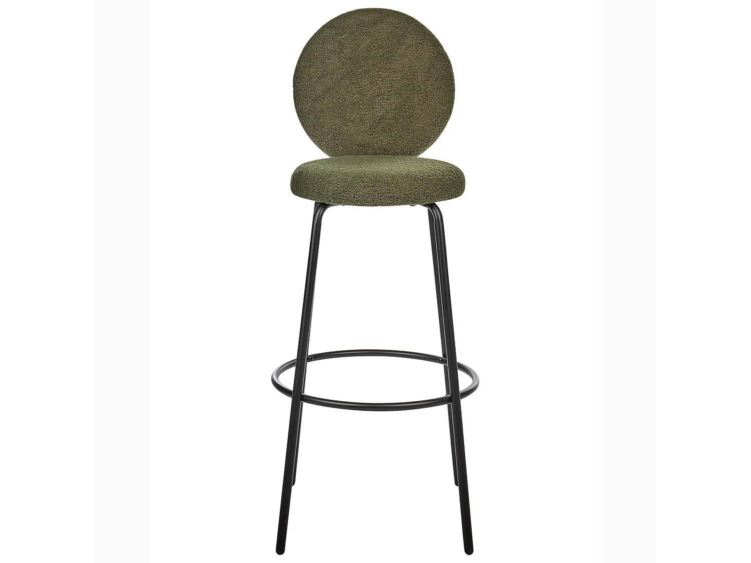 Set van 2 barstoelen EMERY Bouclé Donkergroen