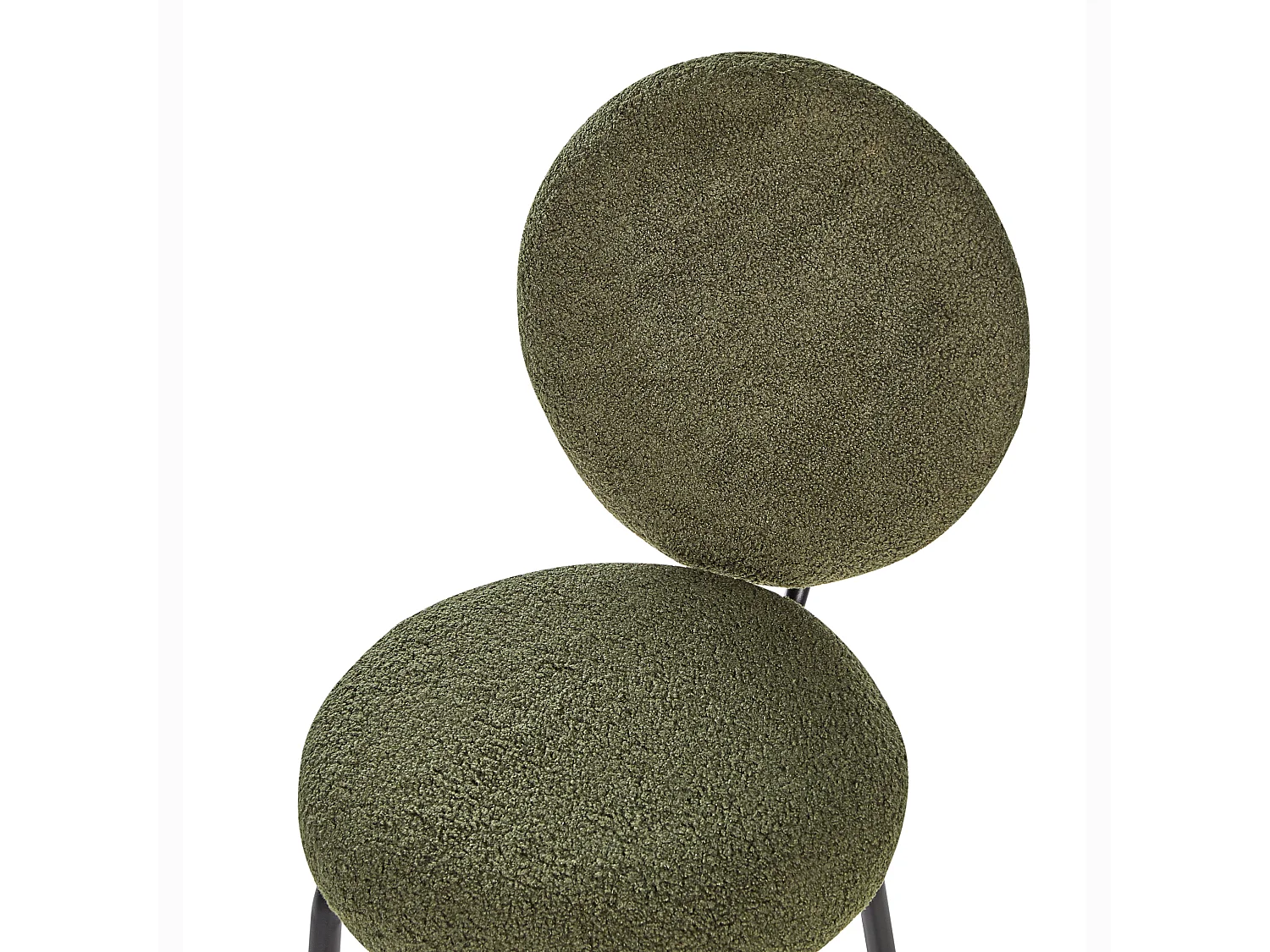 Set van 2 barstoelen EMERY Bouclé Donkergroen