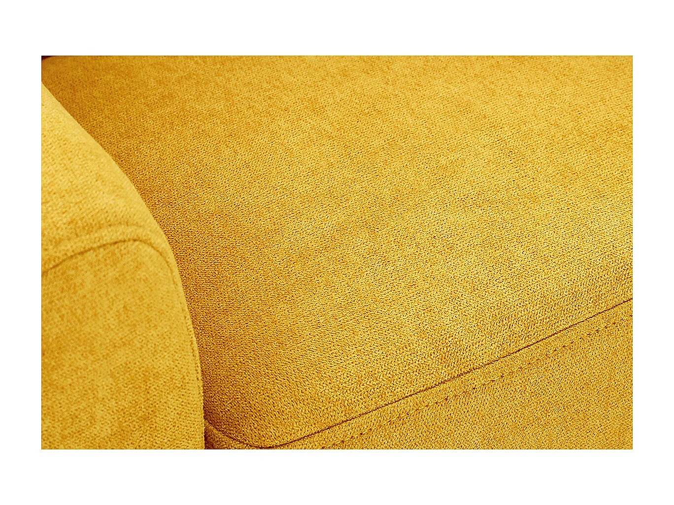 Sillón para niños nórdico tejido efecto aterciopelado amarillo mostaza NORKID