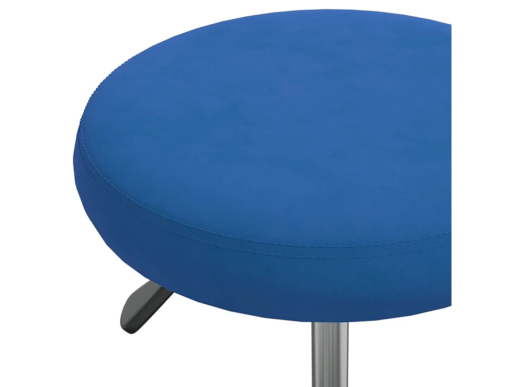 Chaise de salle à manger Bleu Velours