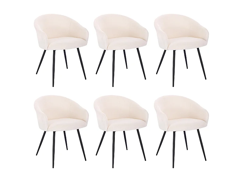 Home Deluxe Chaise de salle à manger CELESTE Quantité : 6