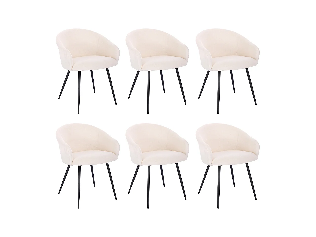 Home Deluxe Chaise de salle à manger CELESTE Quantité : 6