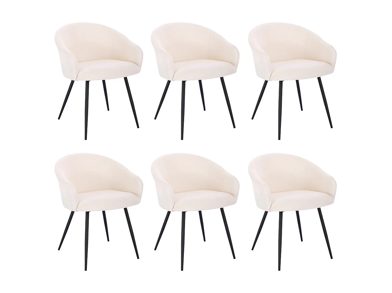 Home Deluxe Chaise de salle à manger CELESTE Quantité : 6