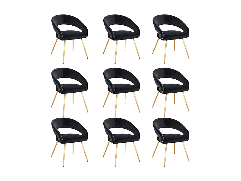 Home Deluxe Chaise de salle à manger LYRIC Quantité : 9