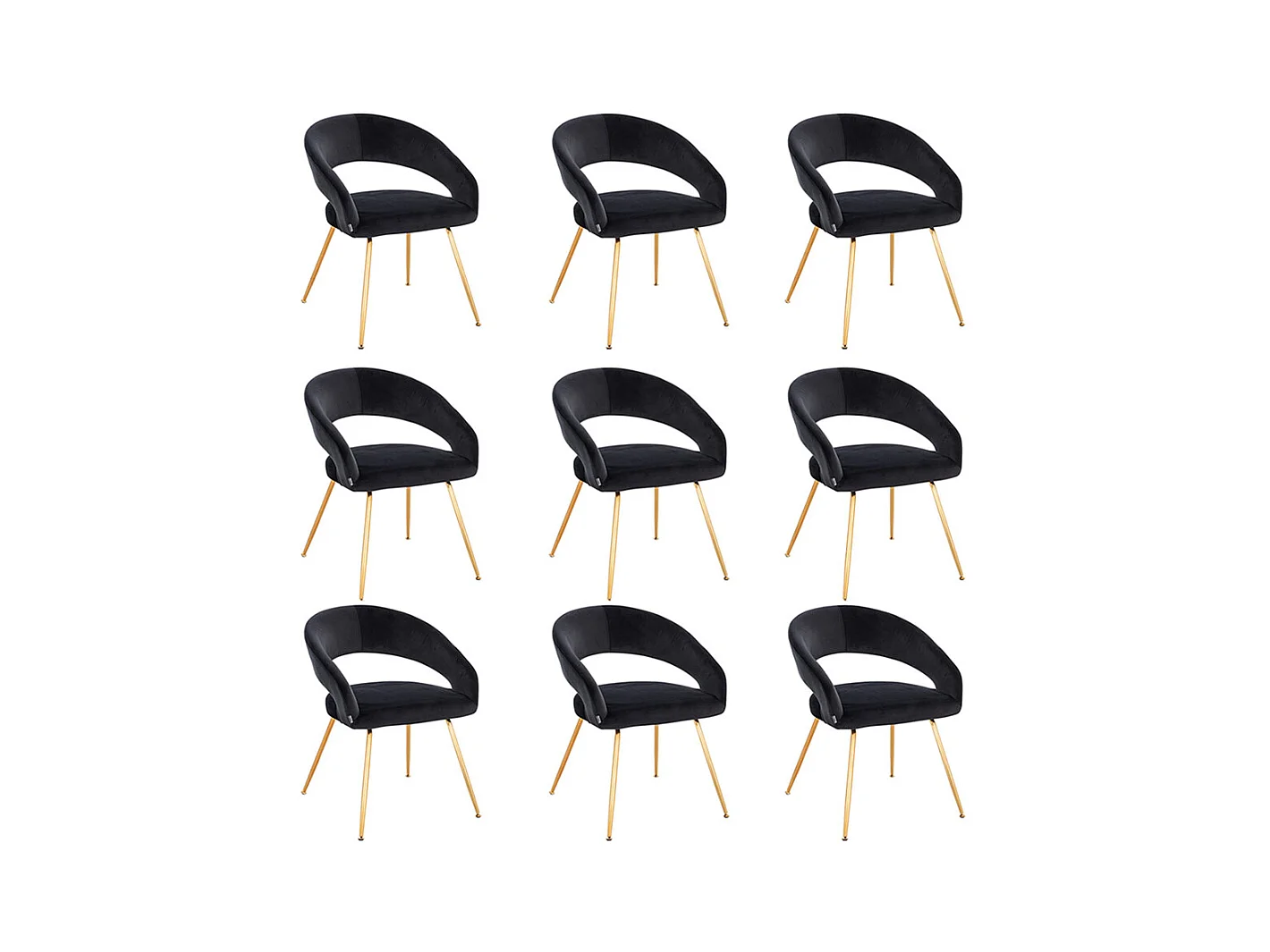 Home Deluxe Chaise de salle à manger LYRIC Quantité : 9