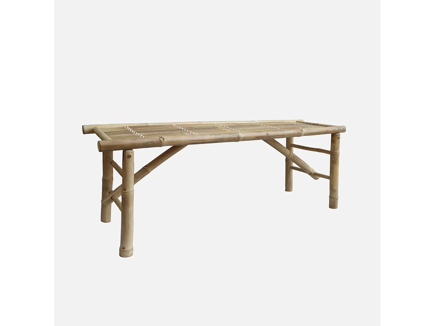 Banco de bambú natural