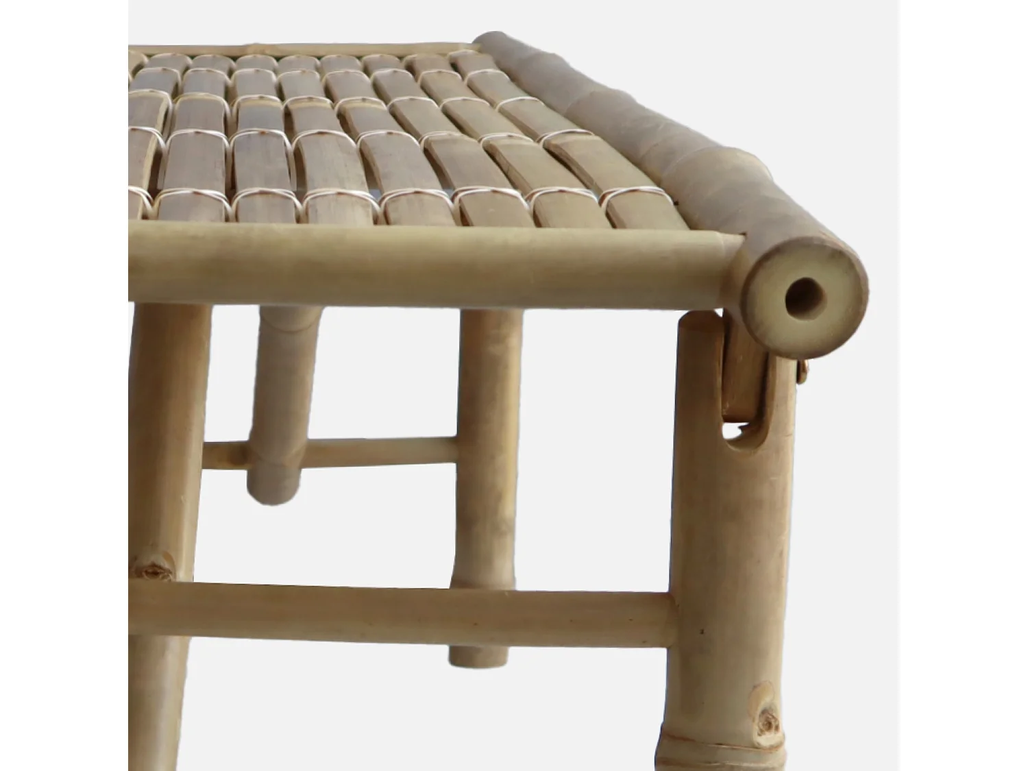 Panchina in bambù, marrone naturale