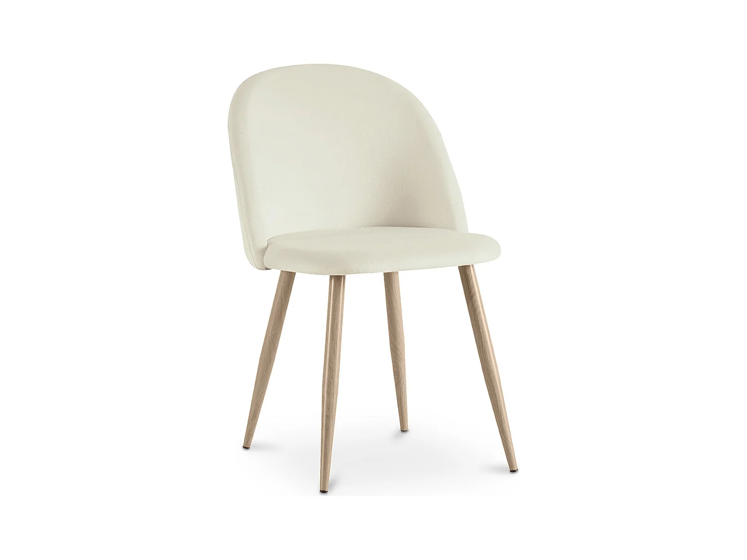 Sedia da pranzo - imbottita in velluto - Stile scandinavo - Evelyne