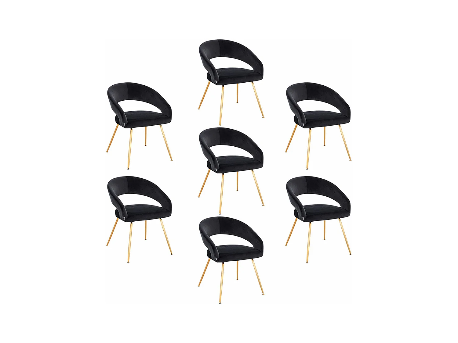 Home Deluxe Chaise de salle à manger LYRIC Quantité : 7