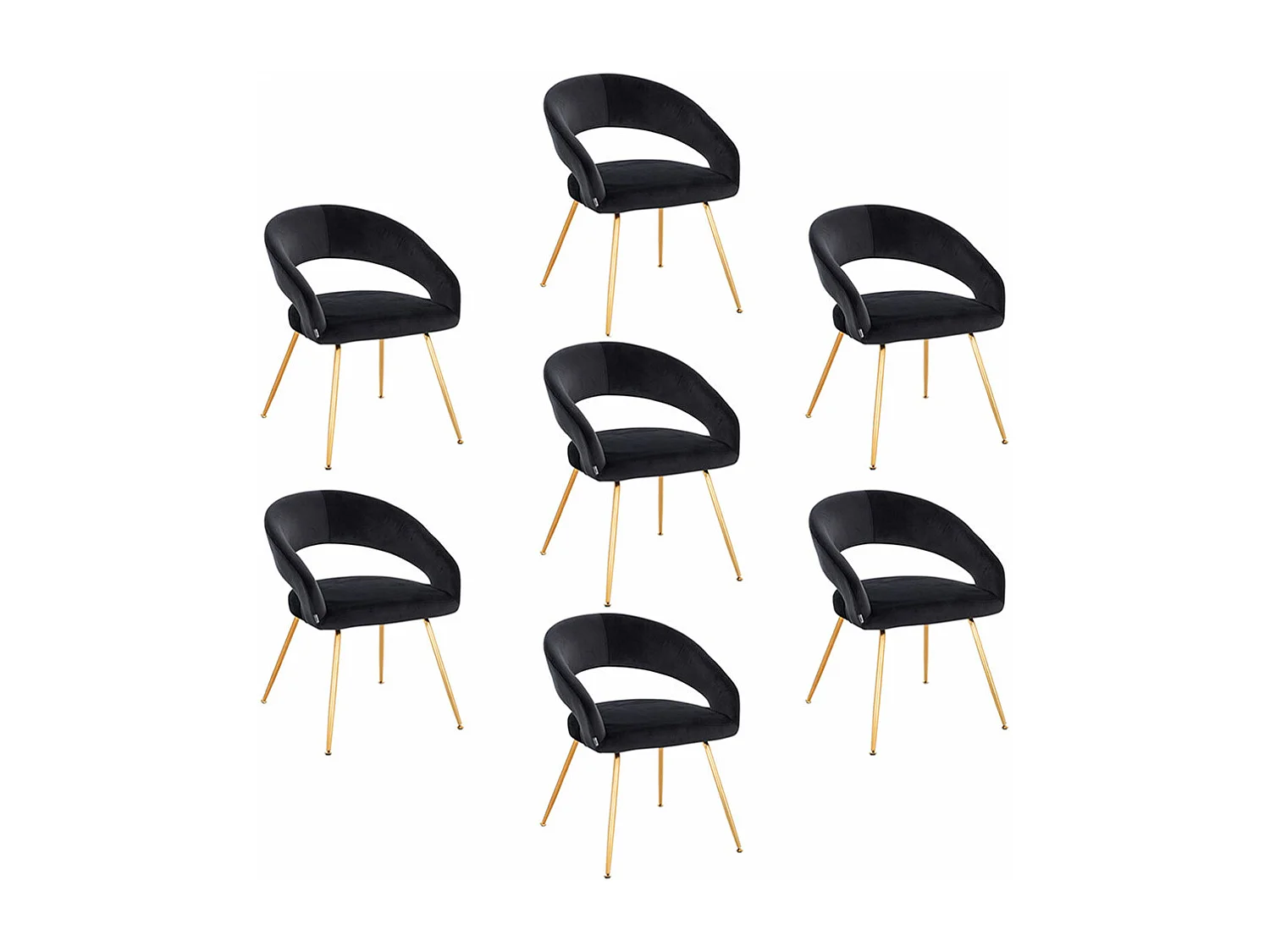 Home Deluxe Chaise de salle à manger LYRIC Quantité : 7