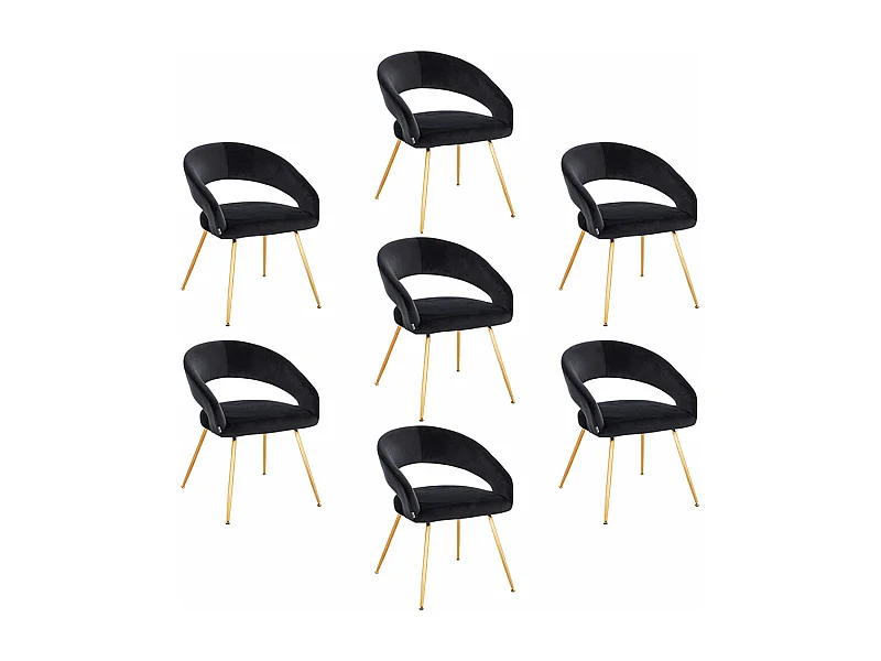 Home Deluxe Chaise de salle à manger LYRIC Quantité : 7