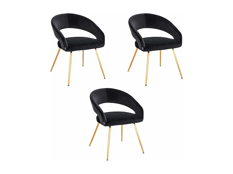 Home Deluxe Chaise de salle à manger LYRIC Quantité : 3