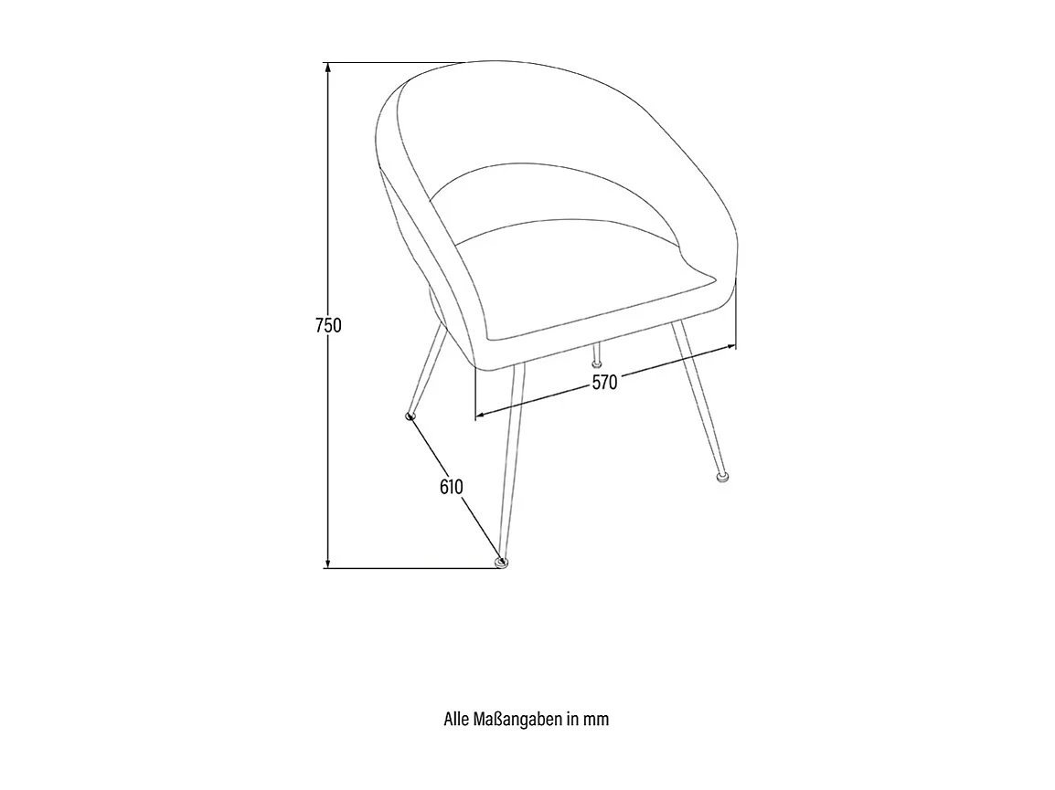 Home Deluxe Chaise de salle à manger LYRIC Quantité : 3