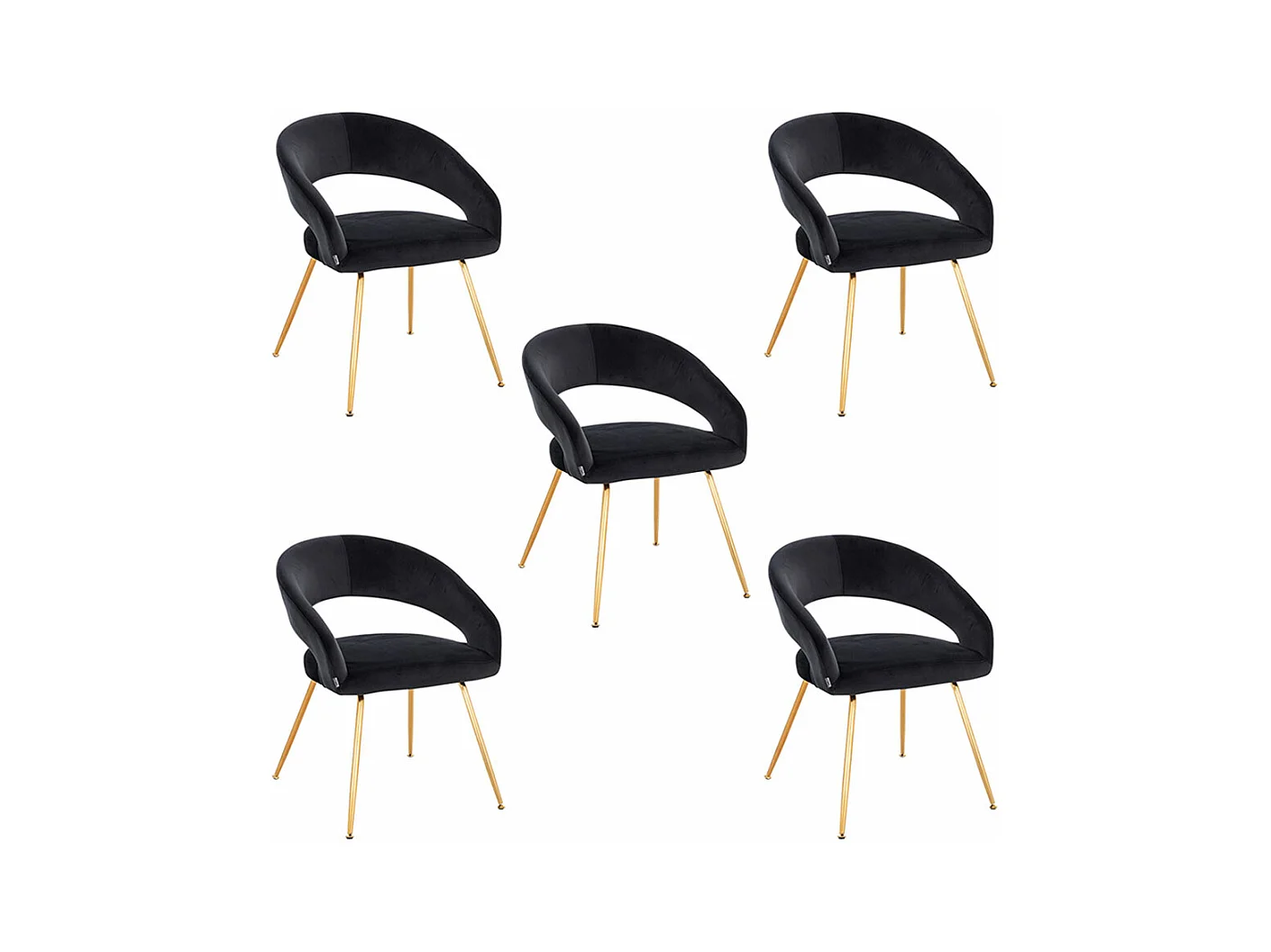 Home Deluxe Chaise de salle à manger LYRIC Quantité : 5