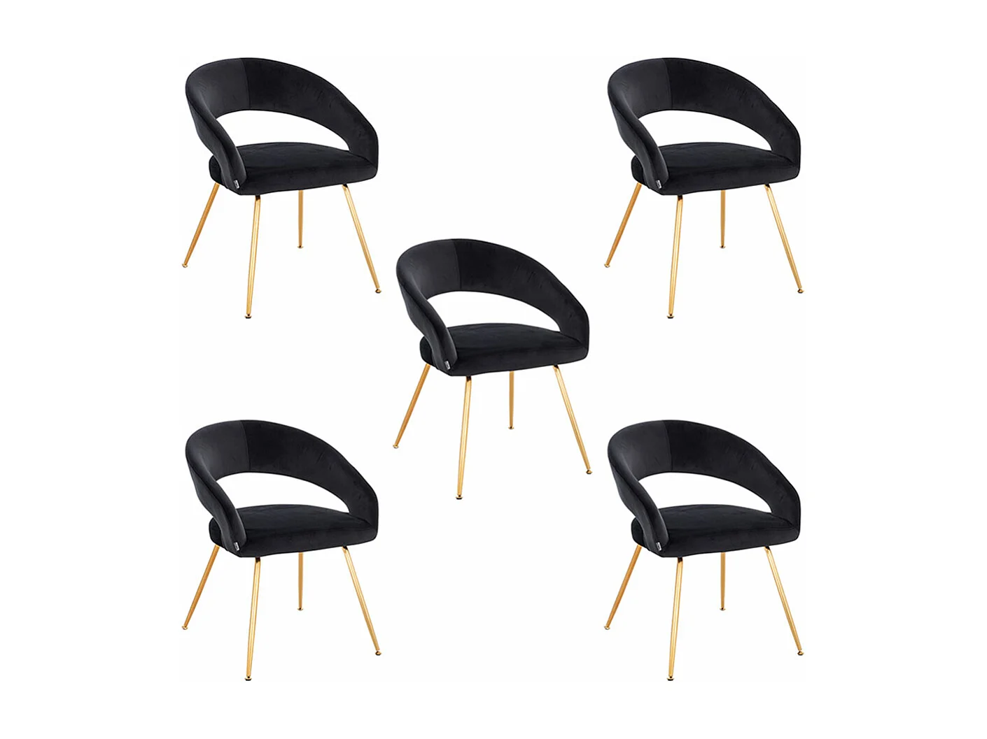 Home Deluxe Chaise de salle à manger LYRIC Quantité : 5