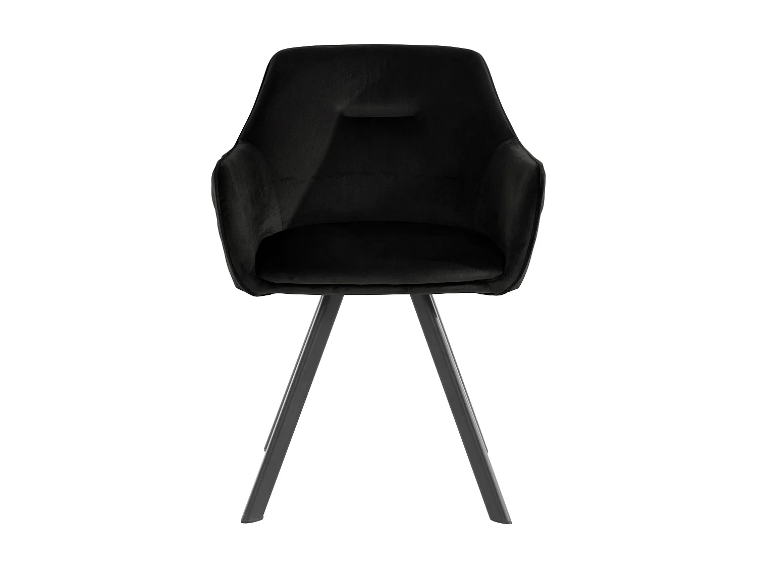 Vera | Sessel aus schwarzem Velours, 2er-Pack