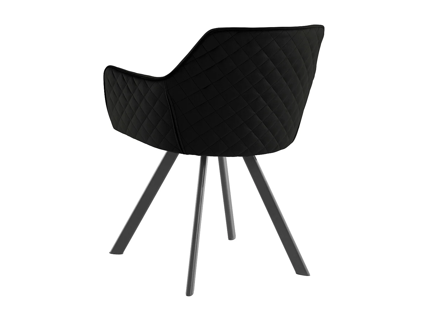 Vera | Sessel aus schwarzem Velours, 2er-Pack