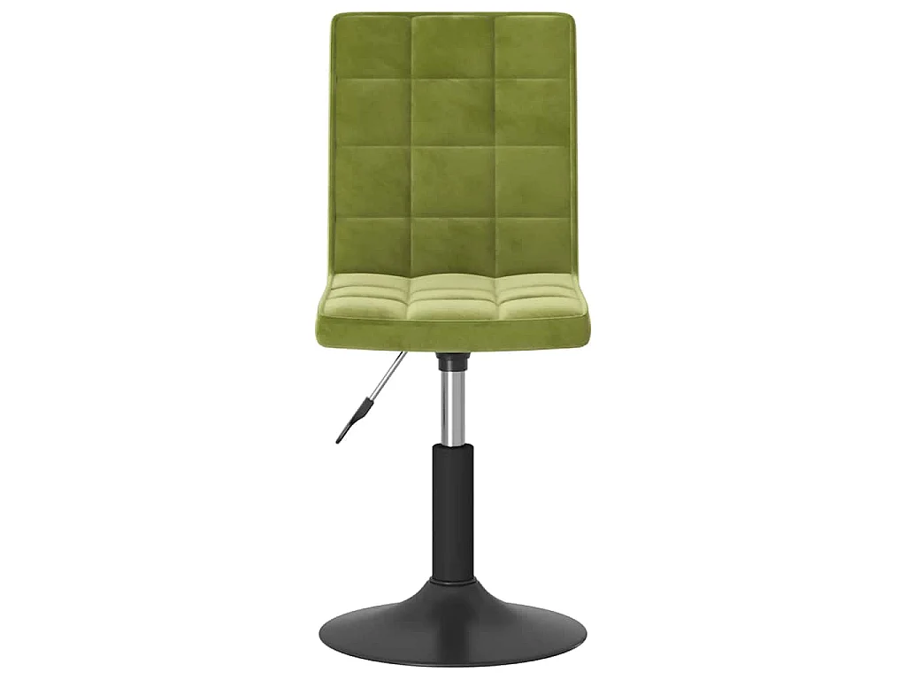 Sedie da Pranzo Girevoli 2 pz Verde Chiaro in Velluto