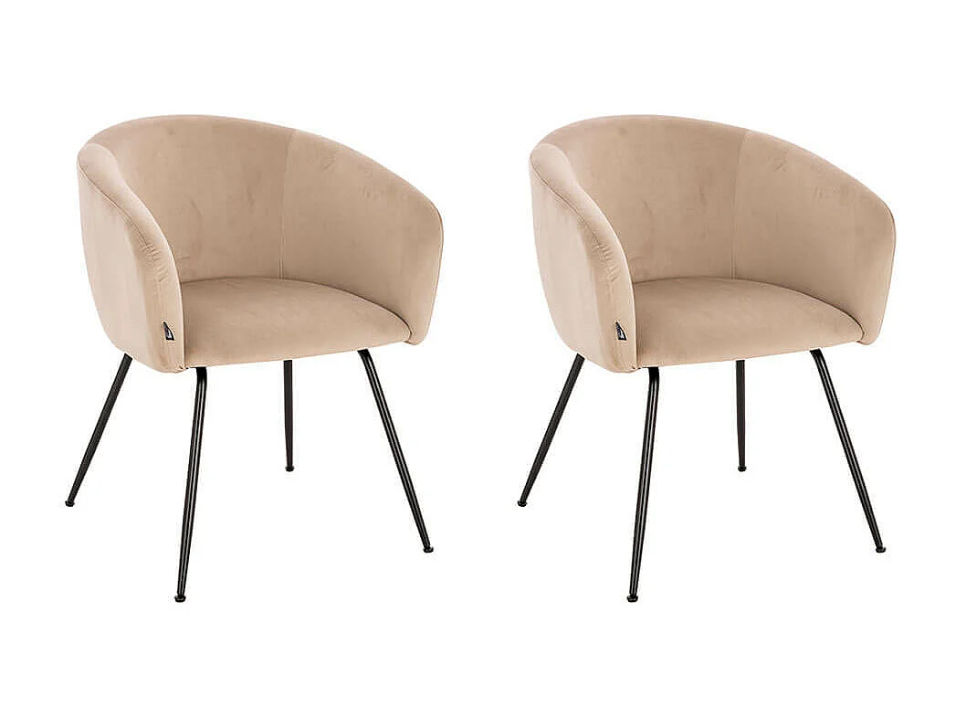 Home Deluxe Chaise de salle à manger ARIA Beige Quantité : 2