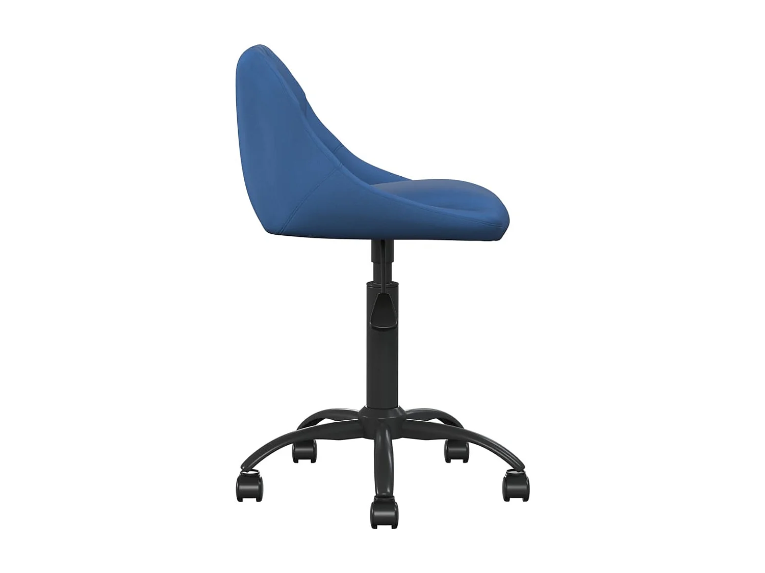 Eetkamerstoel fluweel blauw