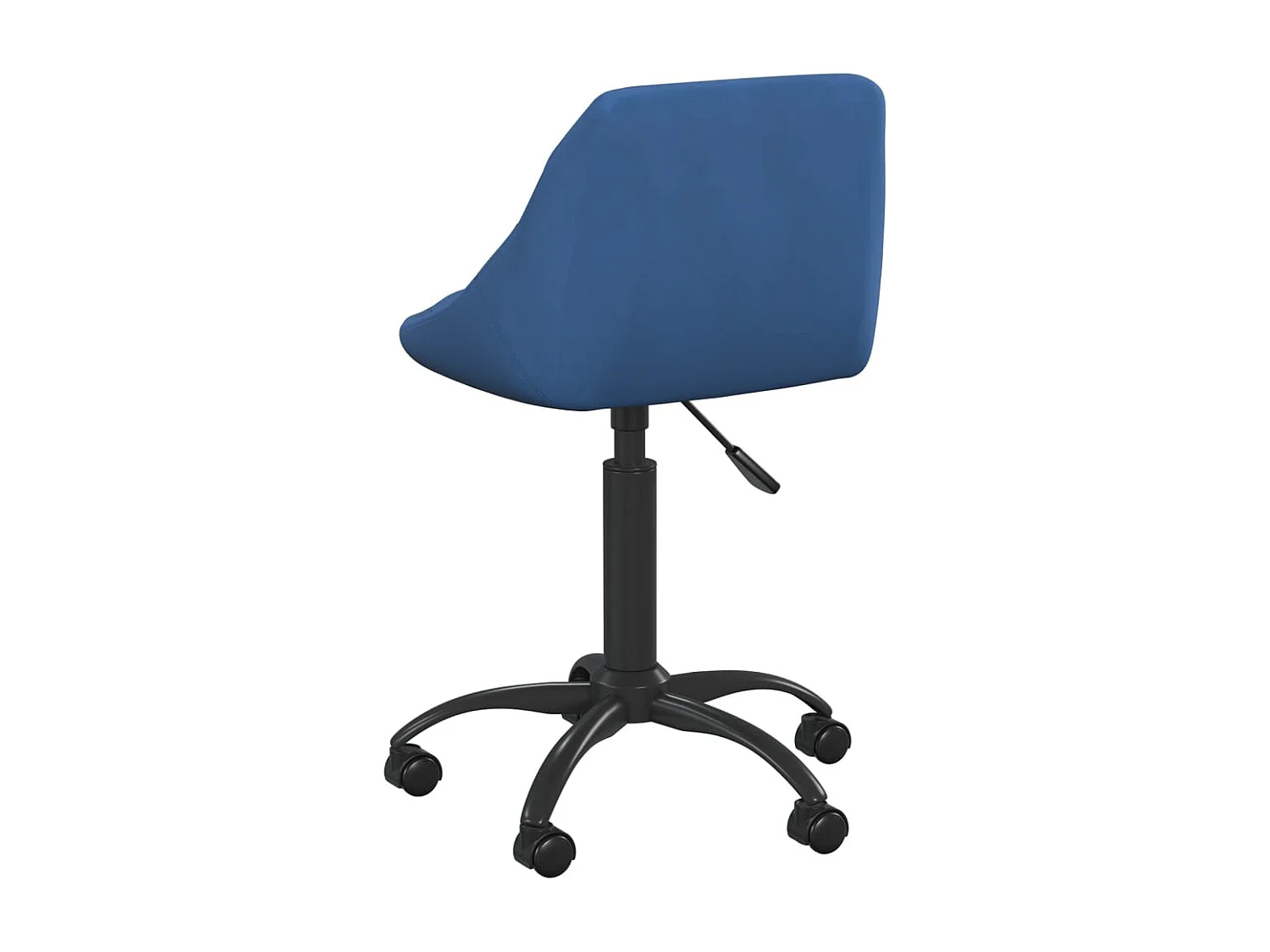 Eetkamerstoel fluweel blauw