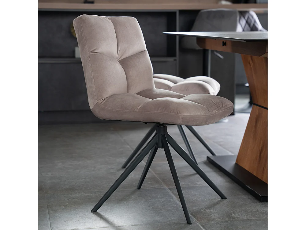 Home Deluxe Chaise de salle à manger NODA Marron clair Quantité : 4