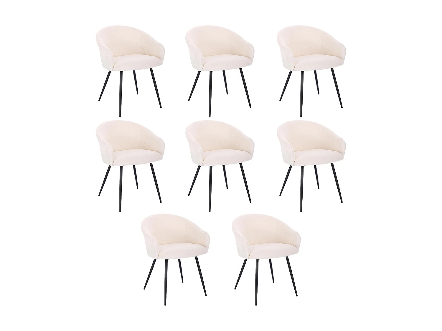 Home Deluxe Chaise de salle à manger CELESTE Quantité : 8