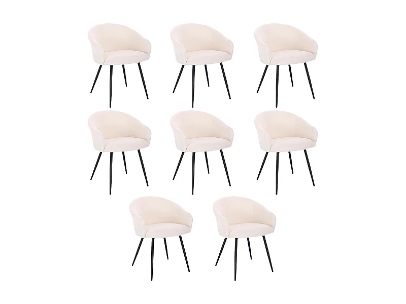 Home Deluxe Chaise de salle à manger CELESTE Quantité : 8