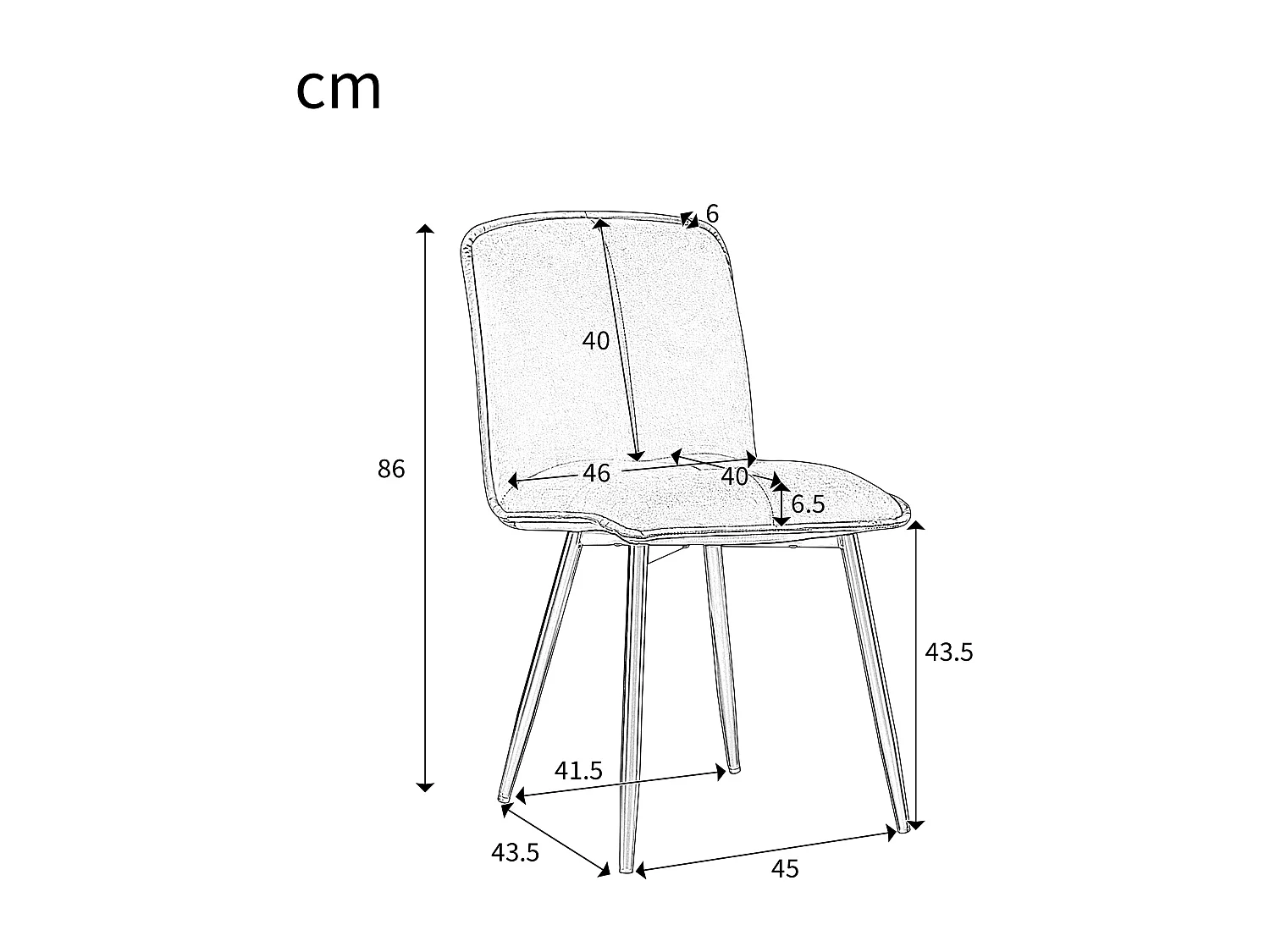 Cadeira de jantar com braços, 4 peças, veludo, metal, ergonômica, verde escuro