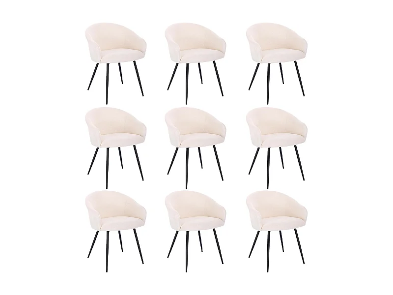 Home Deluxe Chaise de salle à manger CELESTE Quantité : 9