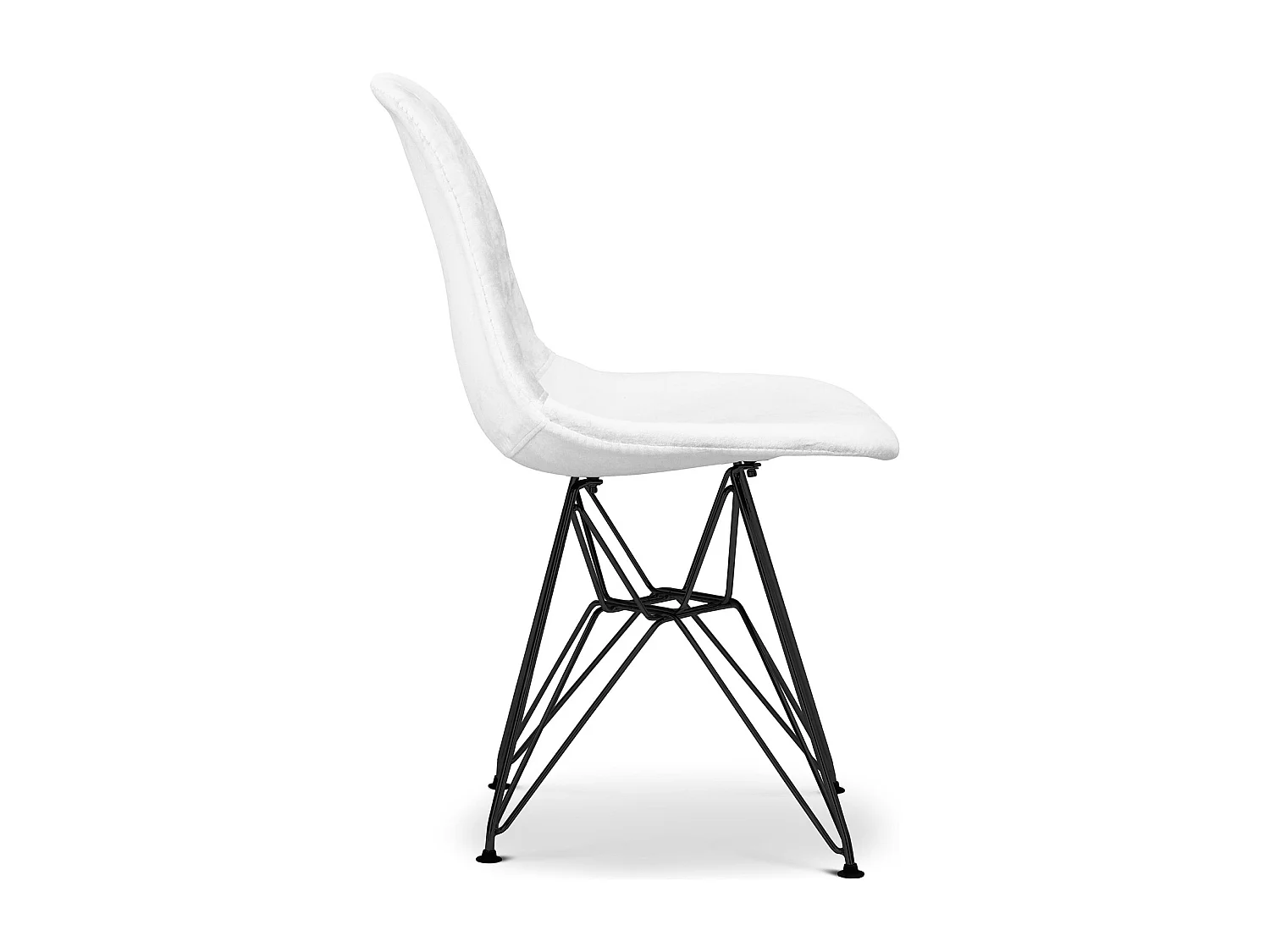 Esszimmerstuhl Derwick Skandinavischer Stil Beine schwarz Premium Design Beine schwarz - Samt