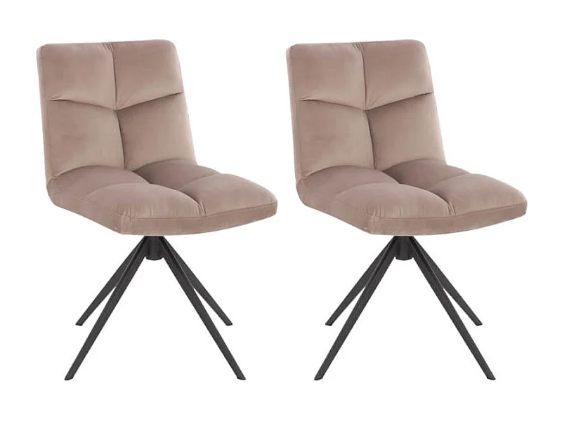 Home Deluxe Chaise de salle à manger NODA velours Quantité : 2