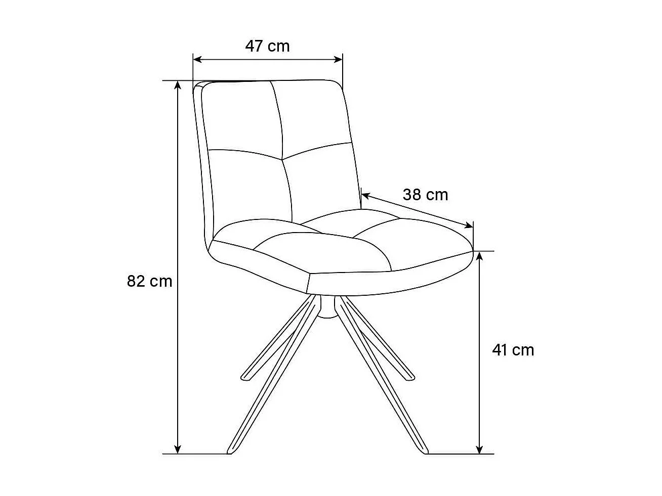 Home Deluxe Chaise de salle à manger NODA velours Quantité : 2