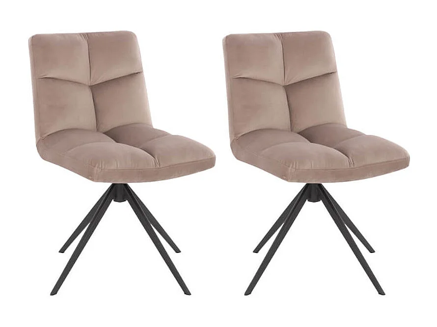 Home Deluxe Chaise de salle à manger NODA velours Quantité : 2