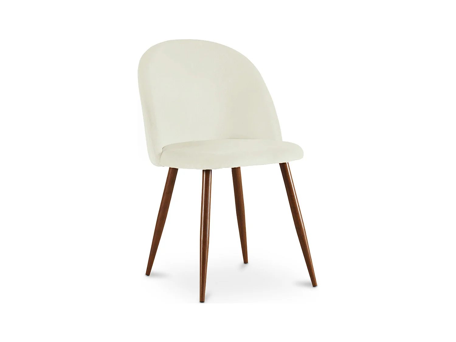 Sedia da pranzo - Rivestita in velluto - Design scandinavo - Evelyne