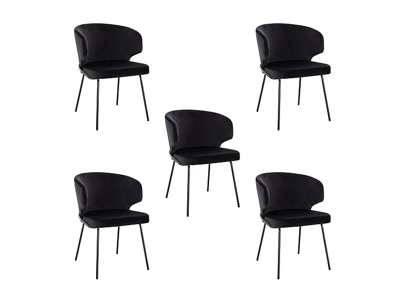 Home Deluxe Chaise de salle à manger AMARA Beige Quantité : 5