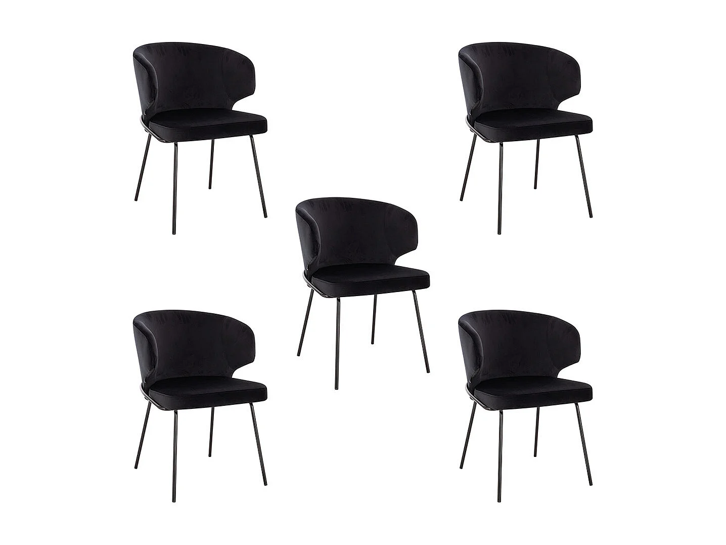 Home Deluxe Chaise de salle à manger AMARA Beige Quantité : 5