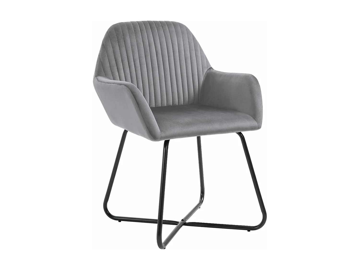 Chaises de salle à manger 6 pcs Gris Velours 4