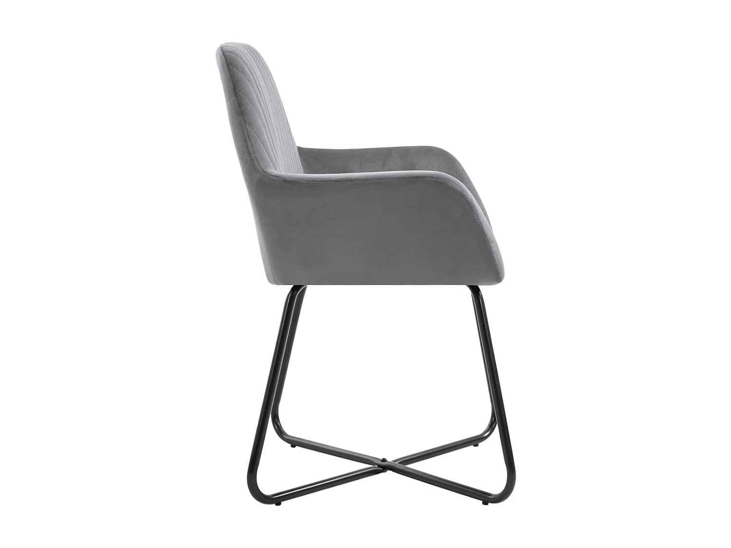 Chaises de salle à manger 6 pcs Gris Velours 4