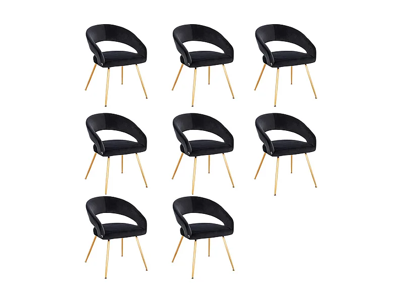 Home Deluxe Chaise de salle à manger LYRIC Quantité : 8