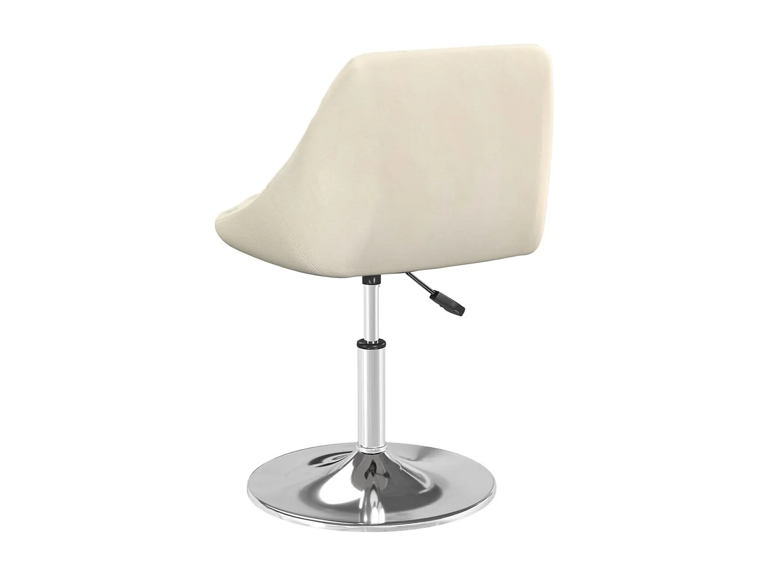 Chaises pivotantes à manger lot de 6 Crème Velours