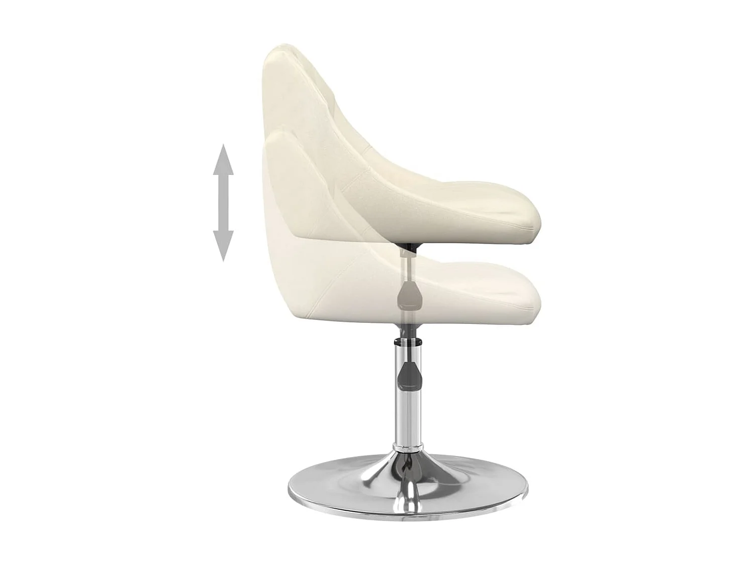 Esszimmerstühle 6 Stk. Drehbar Creme Samt