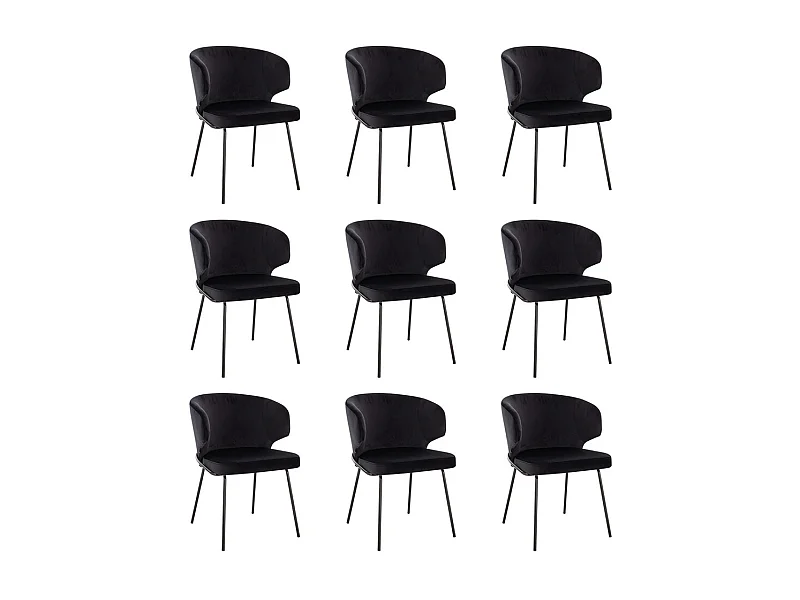 Home Deluxe Chaise de salle à manger AMARA Beige Quantité : 9