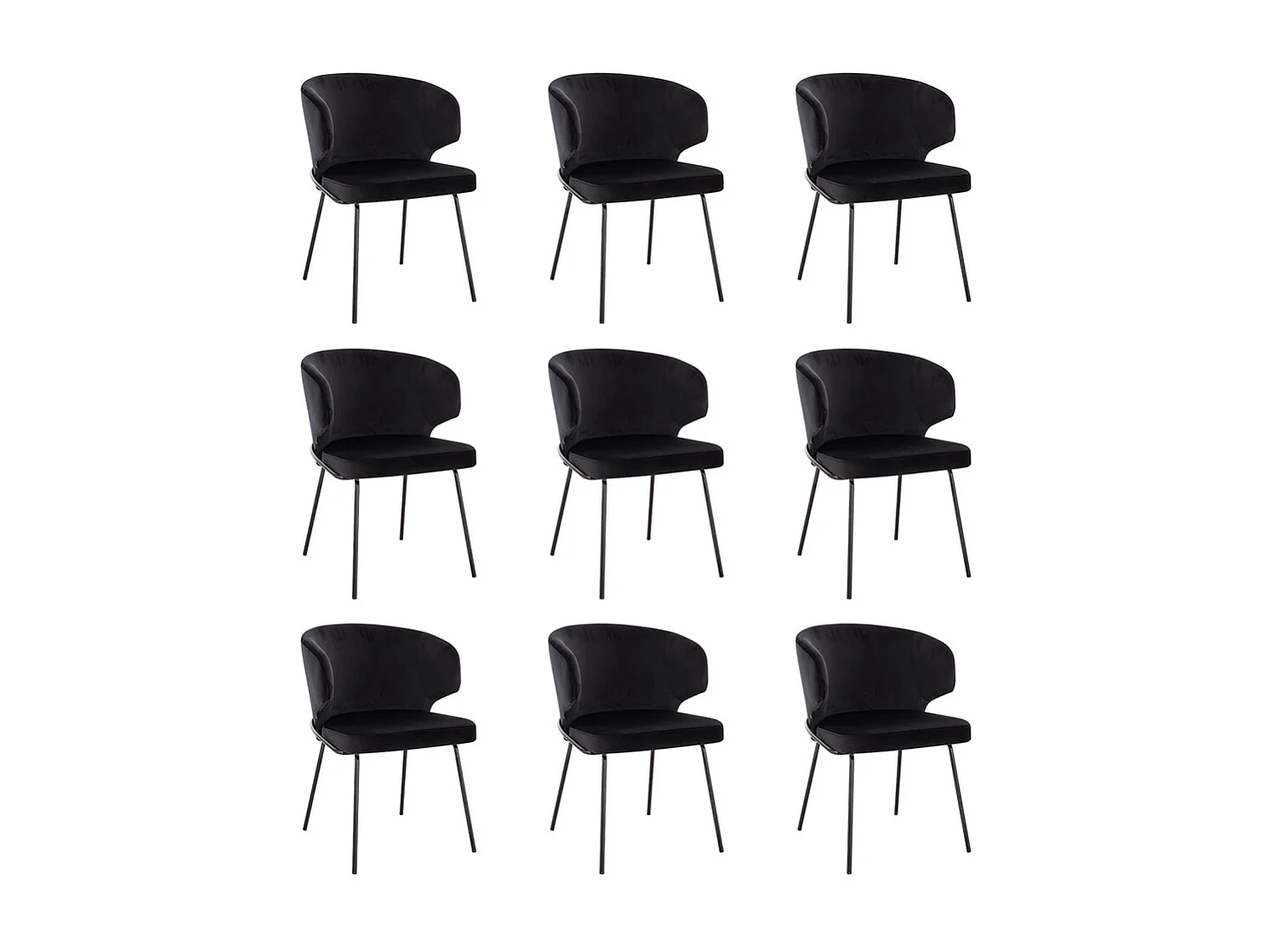 Home Deluxe Chaise de salle à manger AMARA Beige Quantité : 9