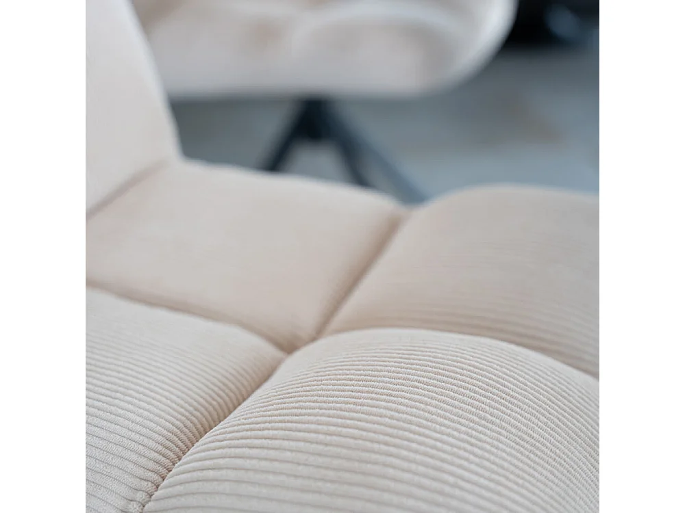 Home Deluxe Chaise de salle à manger NODA Cordée Crème Quantité : 4