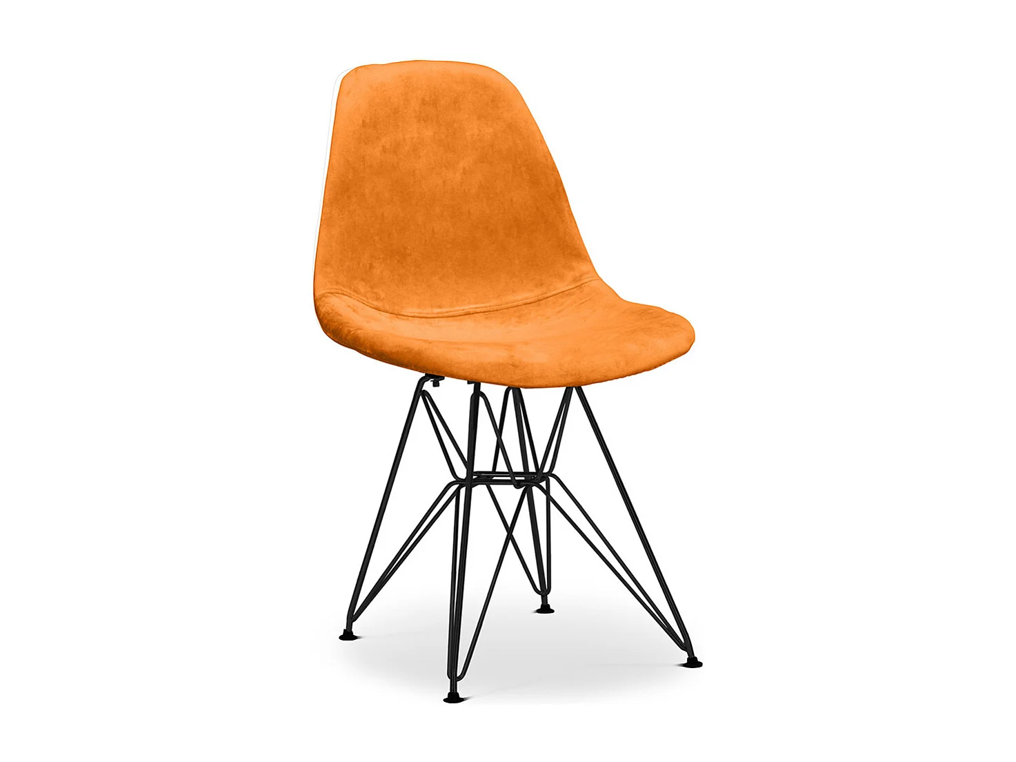 Esszimmerstuhl Derwick Skandinavischer Stil Beine schwarz Premium Design Beine schwarz - Samt