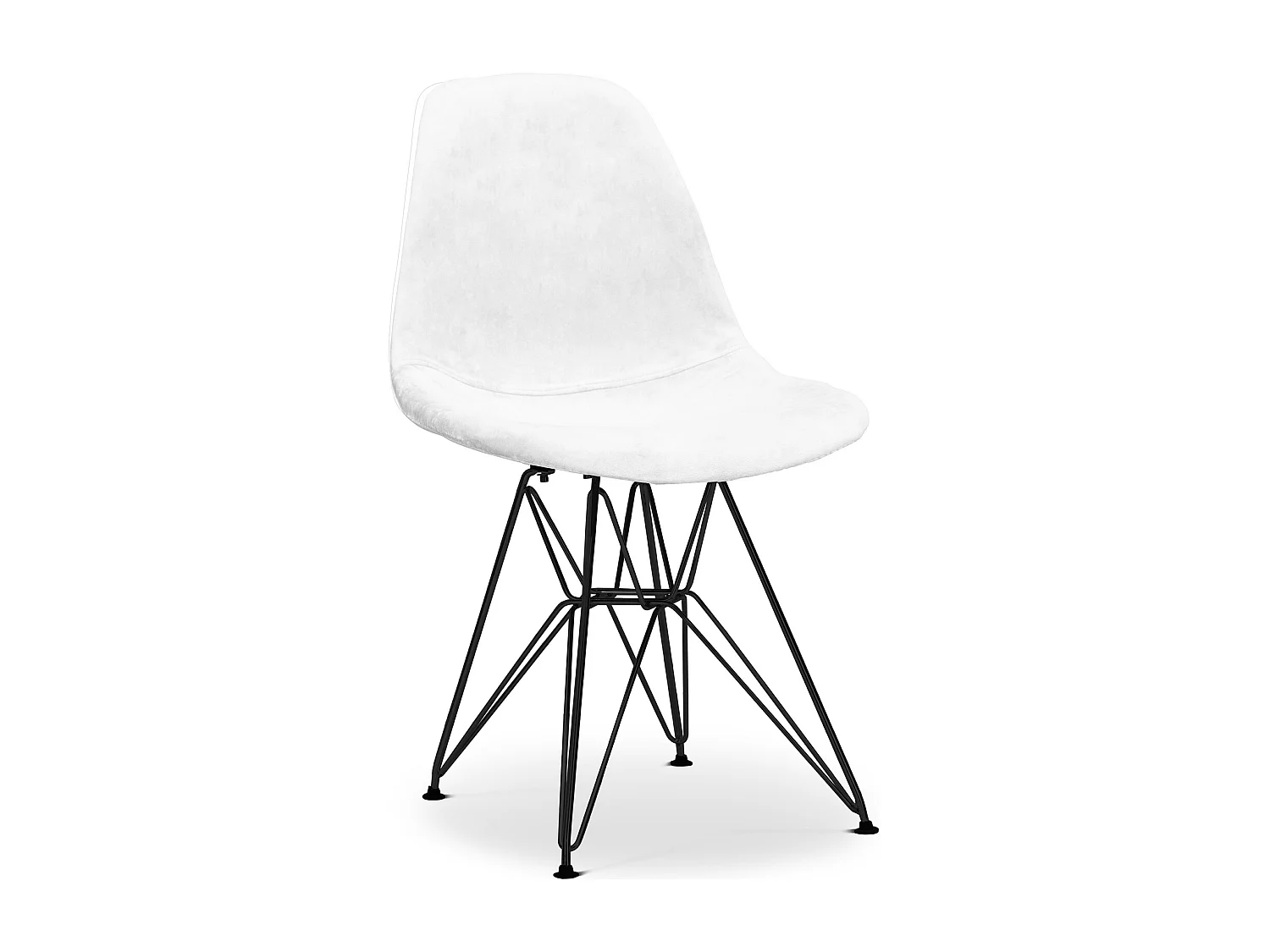 Esszimmerstuhl Derwick Skandinavischer Stil Beine schwarz Premium Design Beine schwarz - Samt