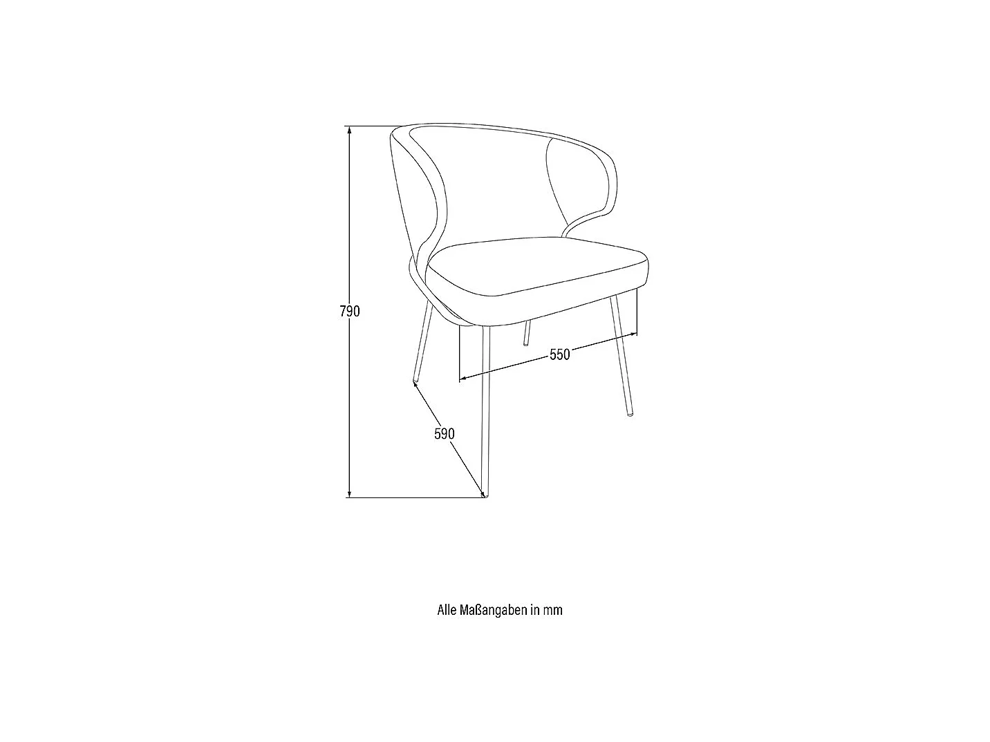 Home Deluxe Chaise de salle à manger AMARA Beige Quantité : 3